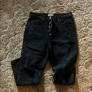 Agolde Black Skinny Jeans with Classic Style